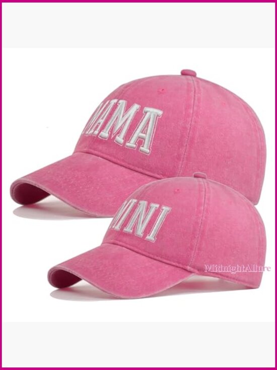 Mommy and Me Matching Baseball Hats Set Mama Mini main image 4